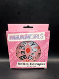 Mean Girls - Set of Four Printed Coasters - Metal with Cork Base - 89mm Diameter