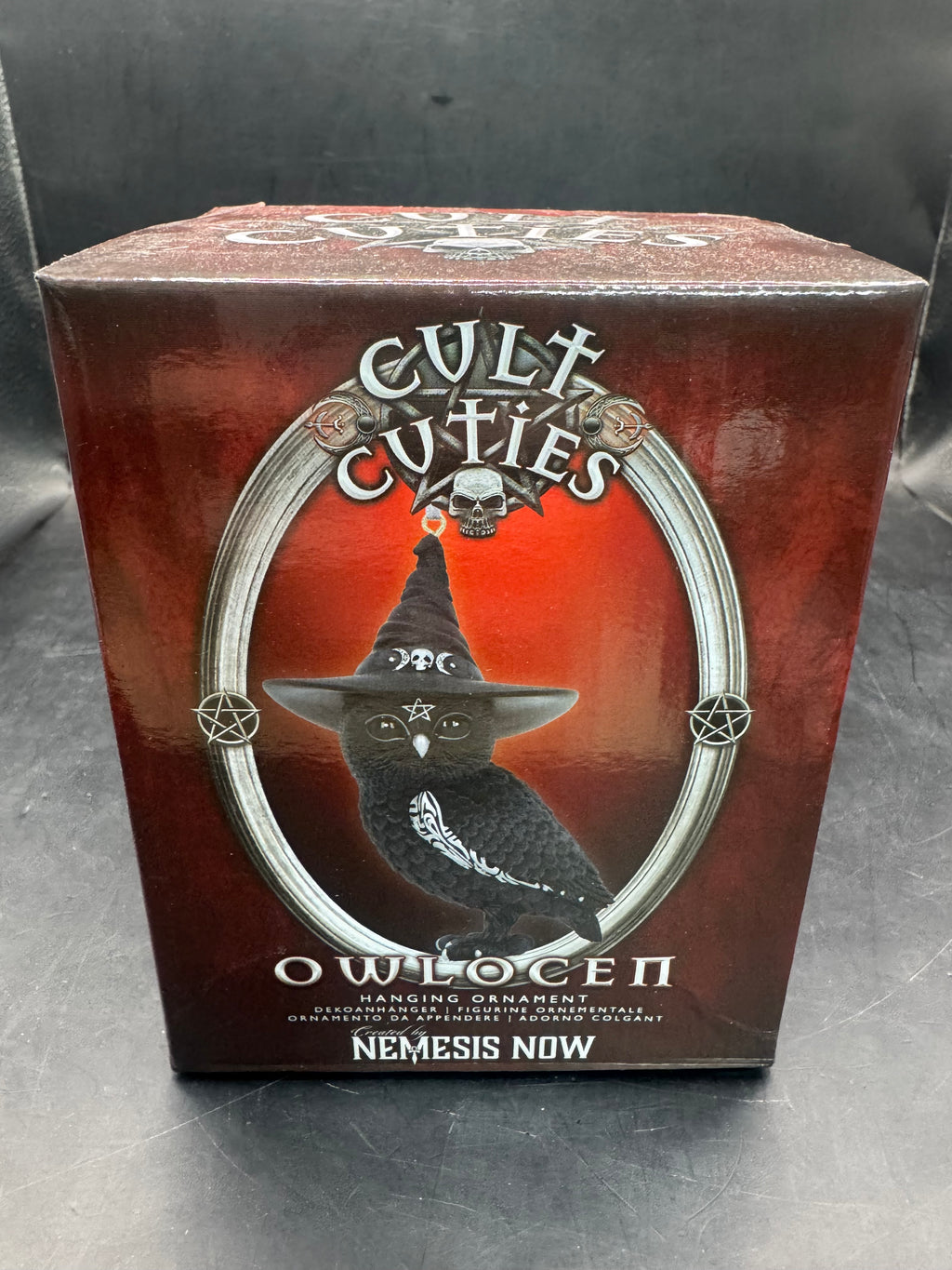 Nemesis Now Cult Cuties Owlocen Hanging Ornament 12cm, Resin, Black,