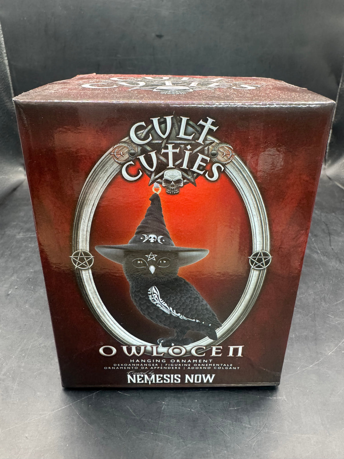 Nemesis Now Cult Cuties Owlocen Hanging Ornament 12cm, Resin, Black,