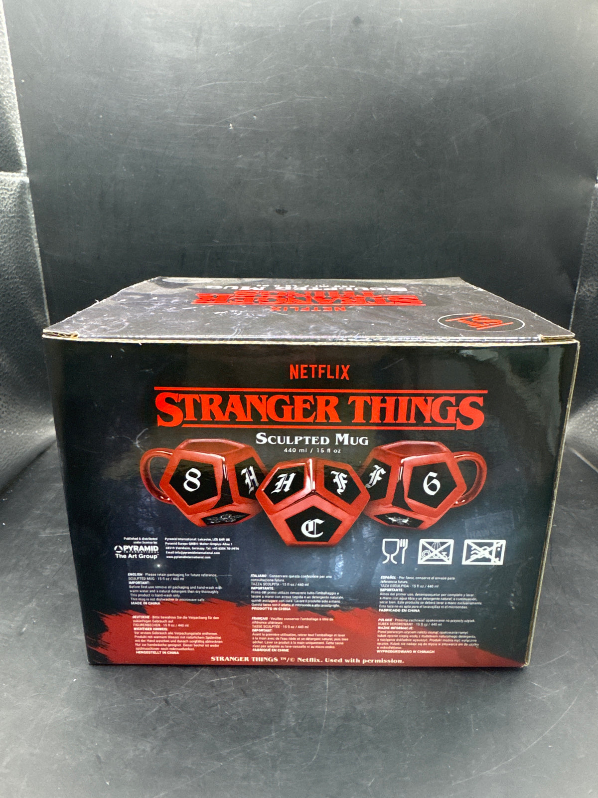 Official Stranger Things Roll Your Fate Sculpted Mug -BRAND NEW-