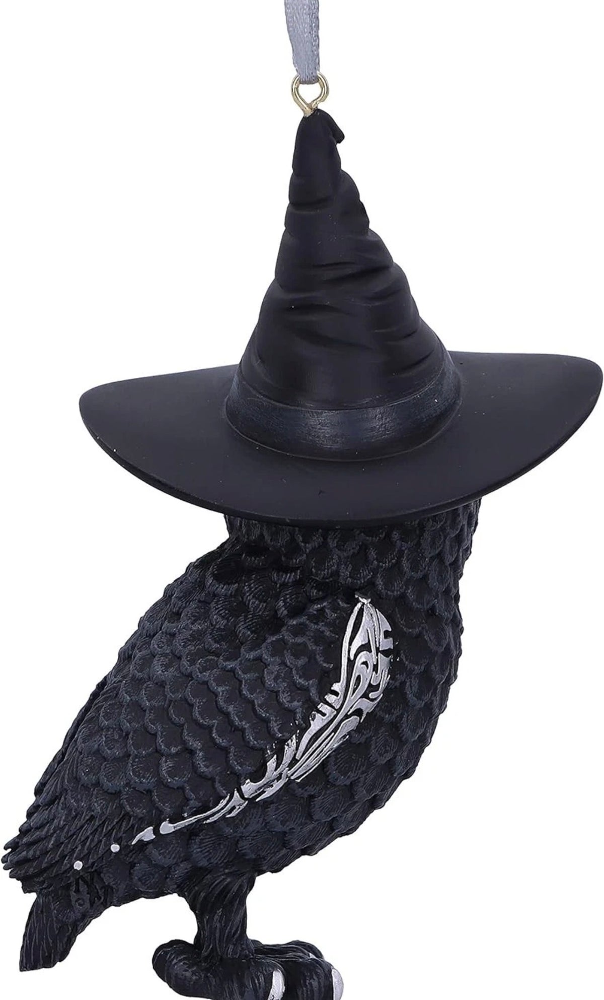 Nemesis Now Cult Cuties Owlocen Hanging Ornament 12cm, Resin, Black,