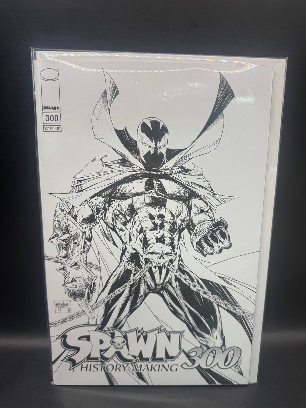 Image Comics Spawn #300 B Black & White B & W Sketch Variant Todd McFarlane