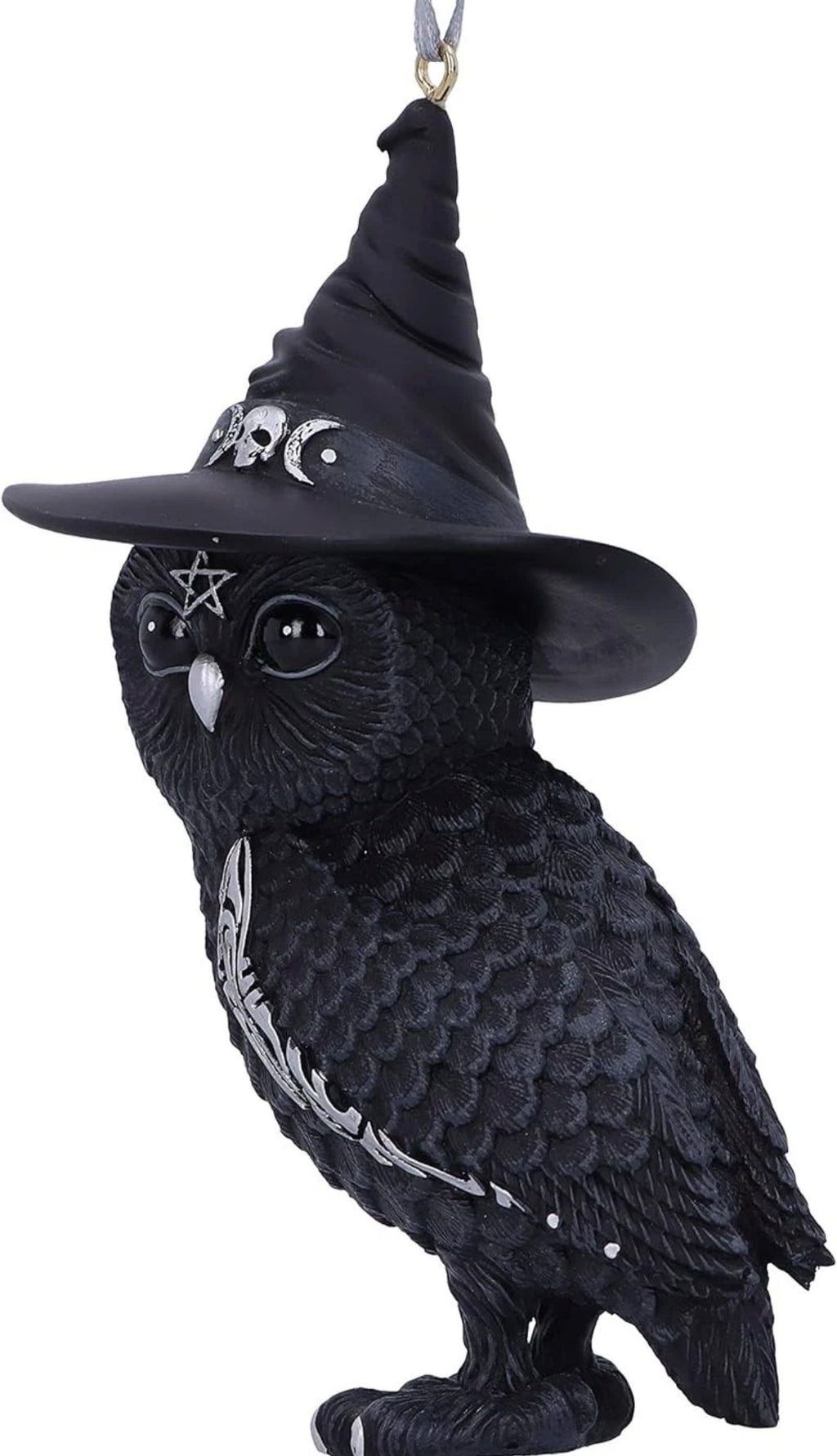 Nemesis Now Cult Cuties Owlocen Hanging Ornament 12cm, Resin, Black,