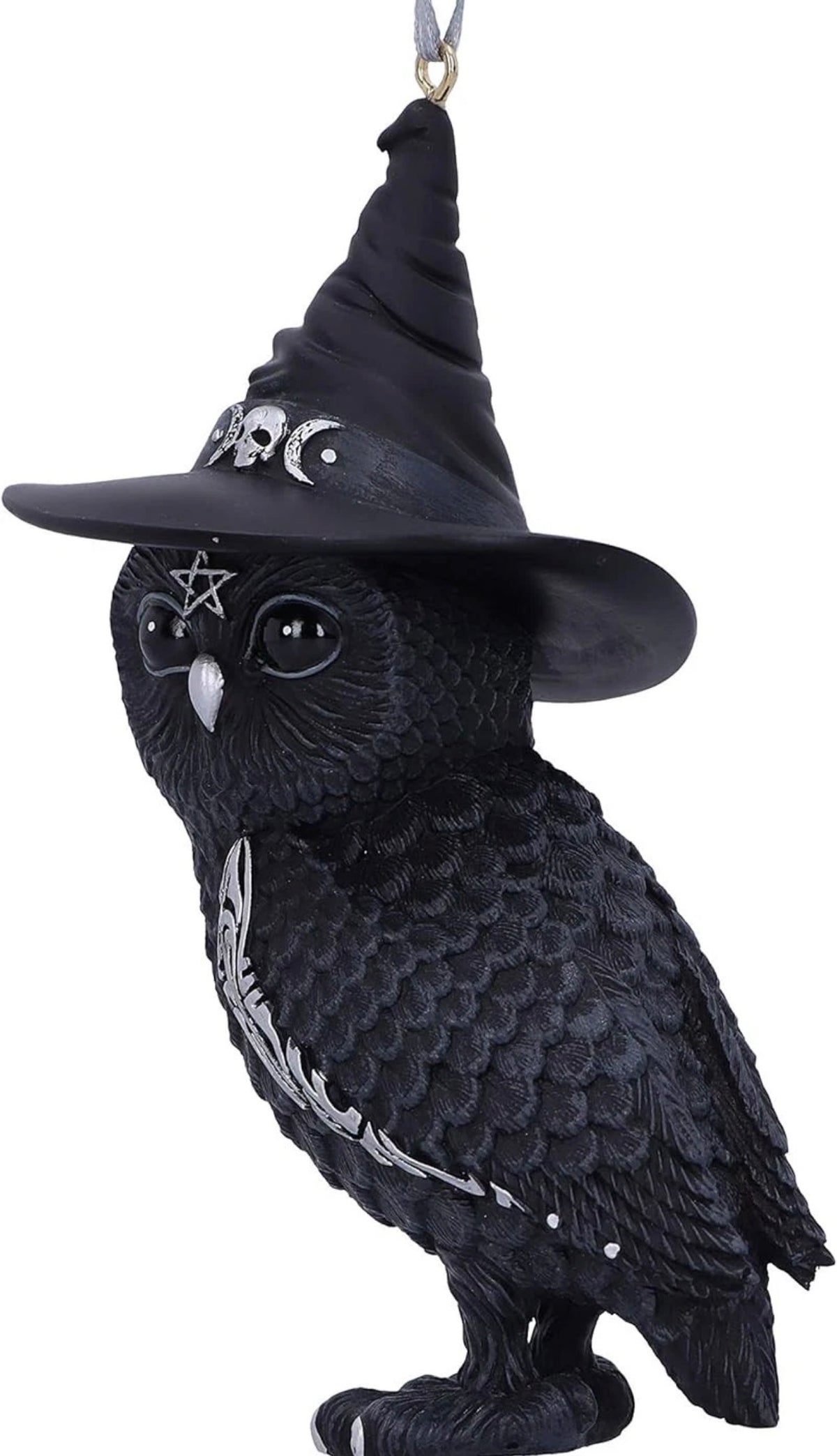 Nemesis Now Cult Cuties Owlocen Hanging Ornament 12cm, Resin, Black,