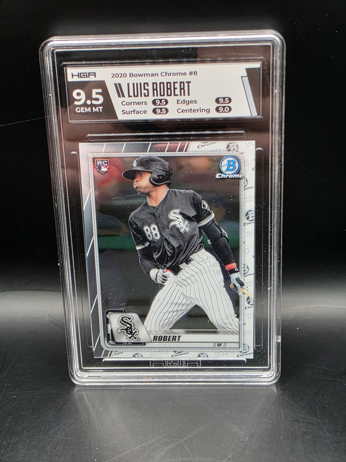 Luis Robert #8 RC - Bowman Chrome 2020 - HGR 9.5 Gem Mint Graded Card