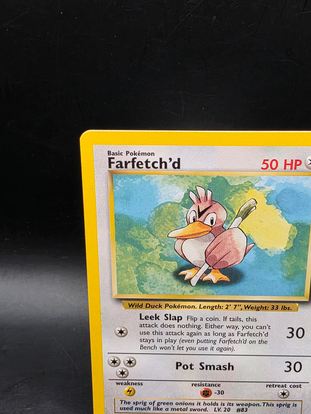 Farfetch'd 27/102 Uncommon Base Set Unlimited Pokemon Lightly Played