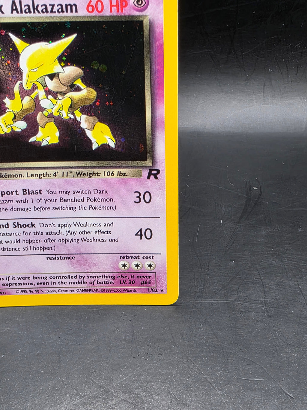 Dark Alakazam 18/82 Non Holo Team Rocket Set Pokémon Card MP