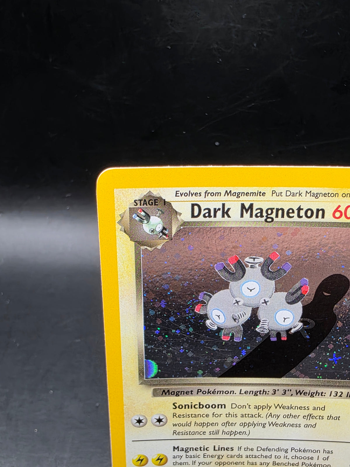 Pokemon TCG Dark Magneton 11/82 Team Rocket Holo Rare HP Condition