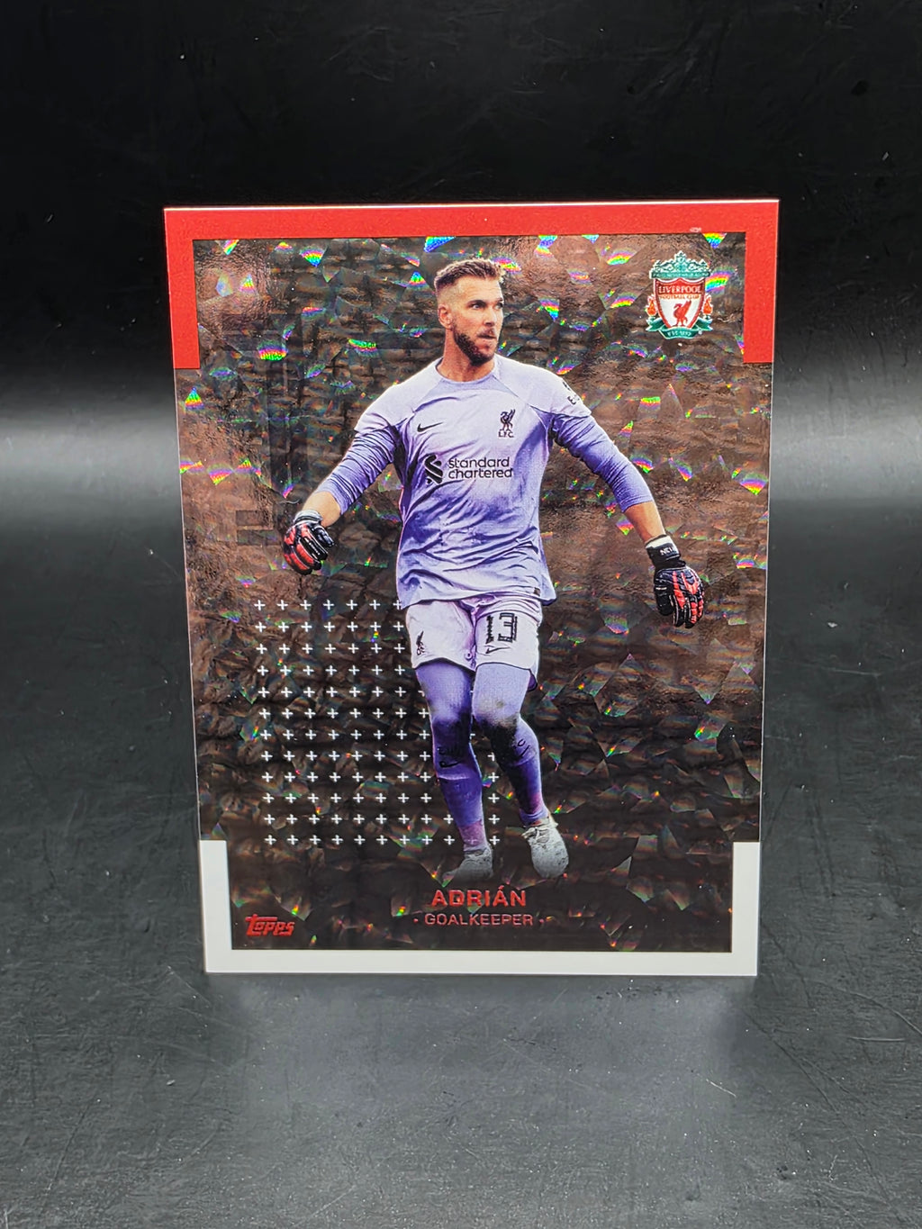 Adrian - Icy Parallel - TOPPS Card Liverpool Team Set 2022/23