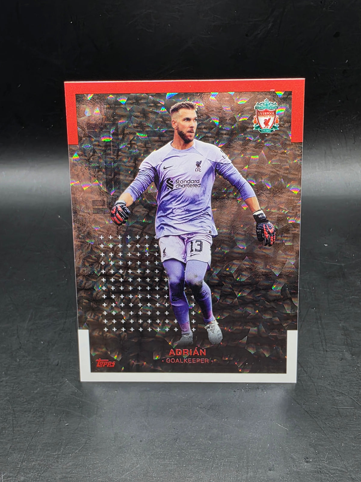 Adrian - Icy Parallel - TOPPS Card Liverpool Team Set 2022/23