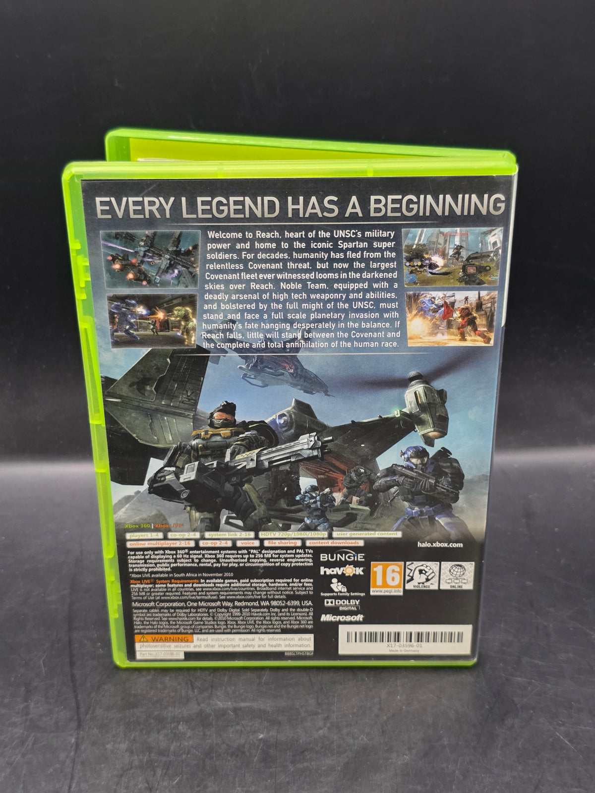Halo Reach Xbox 360 Game - PAL