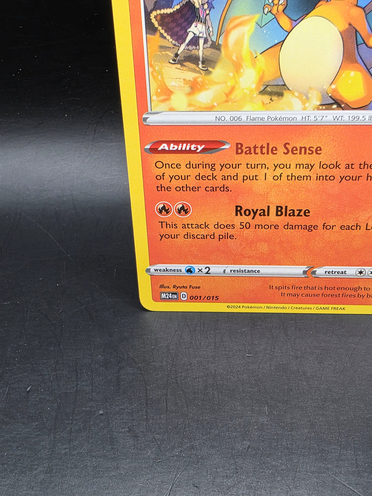 Nintendo Charizard 001/015 McDonald's 2024 Promo EN 2024 Pokémon TCG
