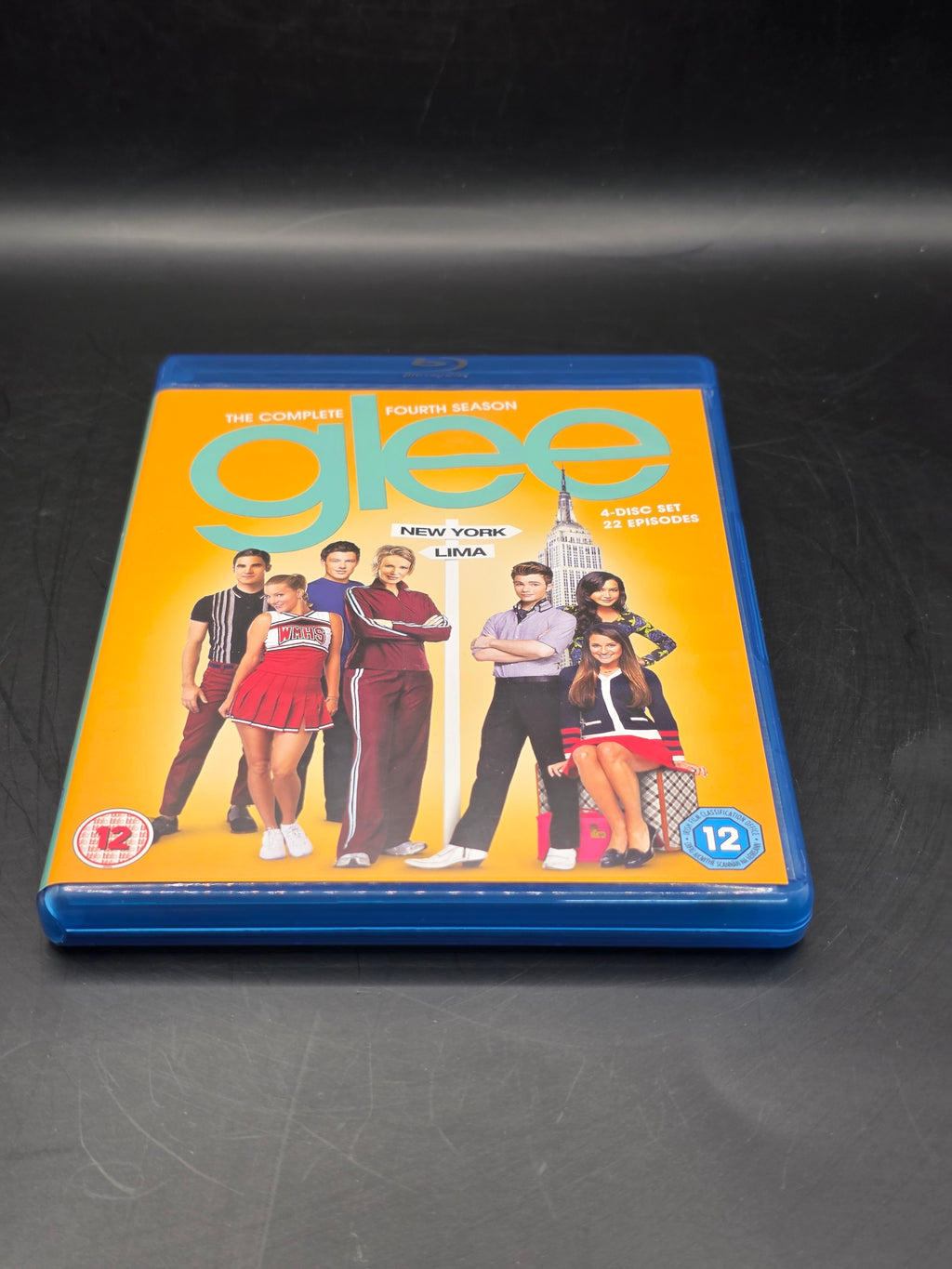 Glee: The Complete Fourth Season Blu-ray (2013) Chris Colfer cert 12 4 discs VGC