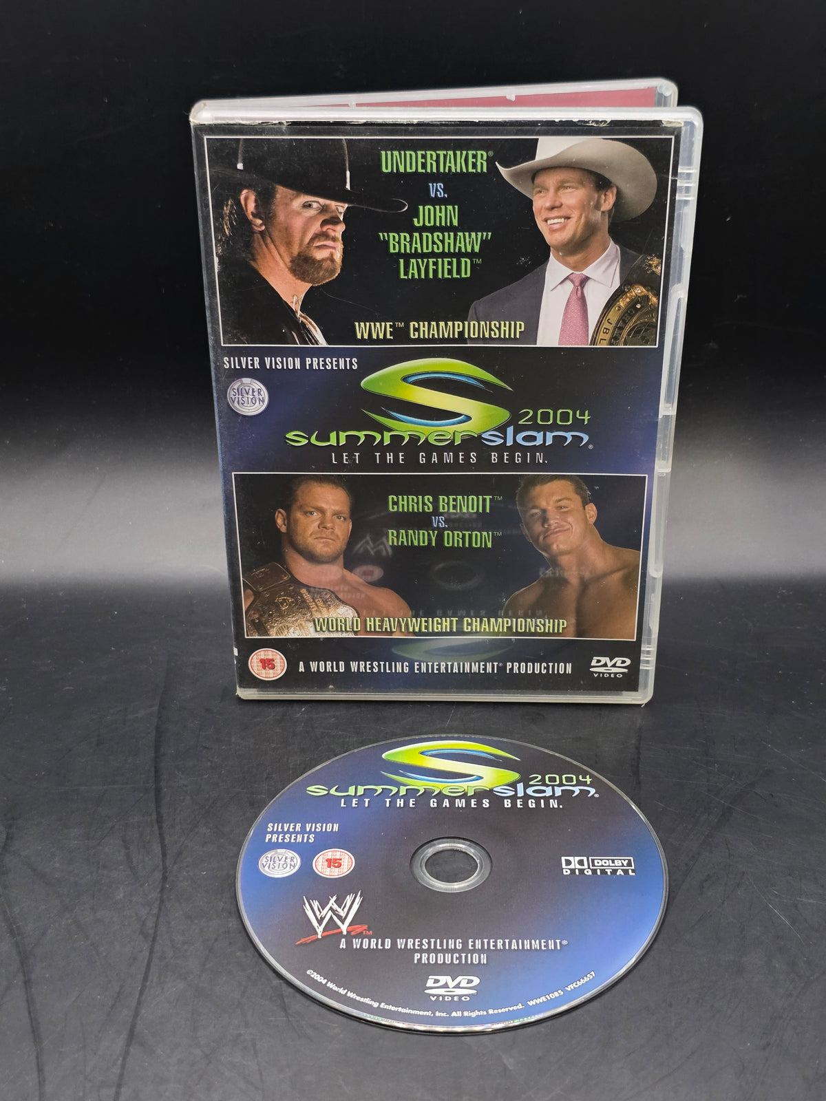 WWE SummerSlam 2004 DVD - Wrestling Silver Vision Chris Benoit vs Randy Orton
