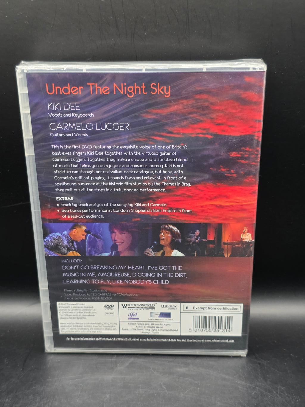 Kiki Dee and Carmelo Luggeri: Under the Night Sky DVD (2008) New & Sealed