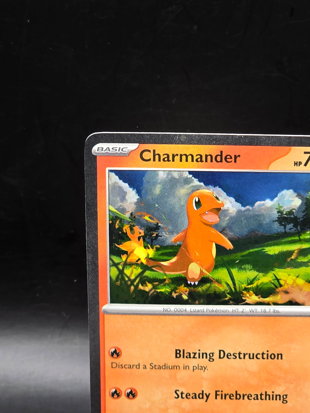 Pokémon TCG Charmander Paldean Fates cosmo holo 007/091 English