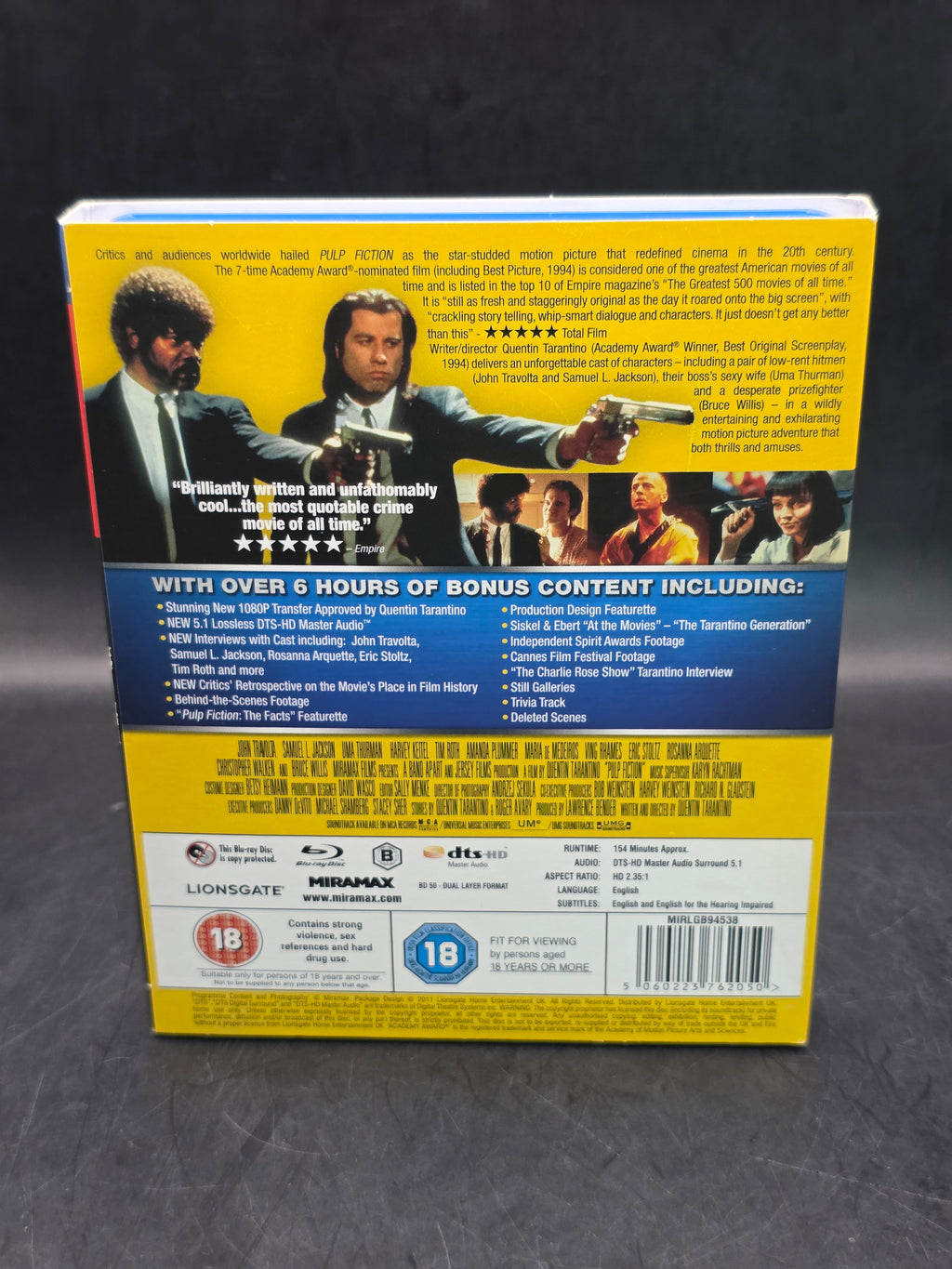 Pulp Fiction Blu Ray