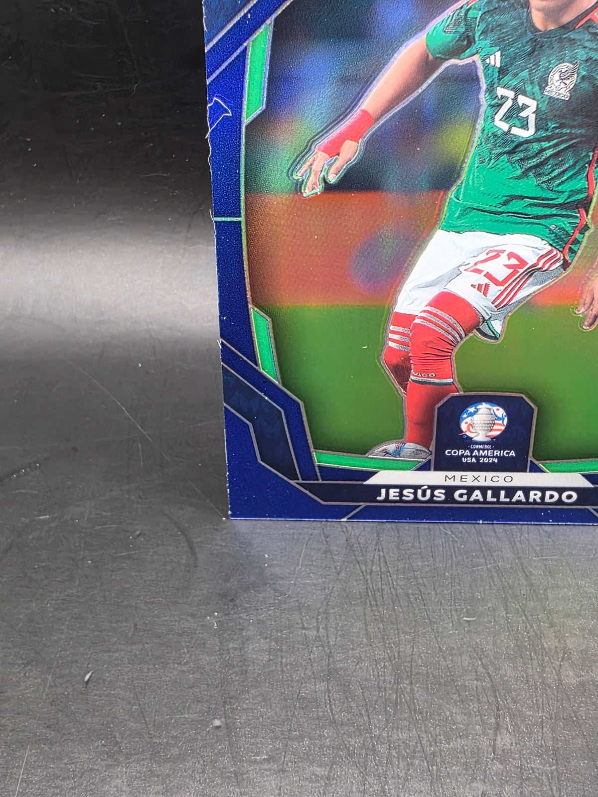 Jesus Gallardo /900 Blue - 2024 Panini Prizm Copa America Mexico #130
