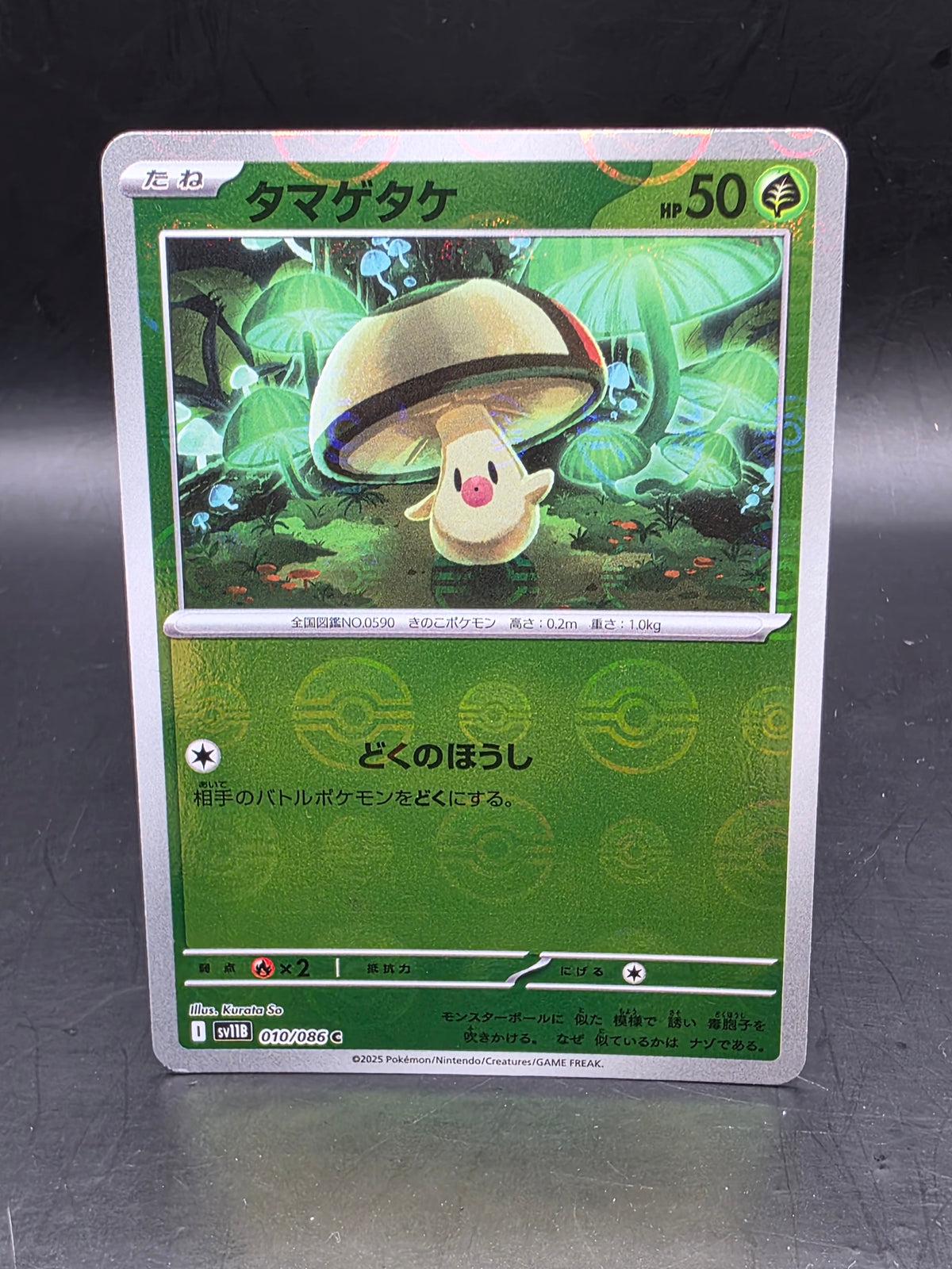 Foongus (Poke Ball) 010/086 SV11B: Black Bolt Pokemon Japanese Holo M/NM