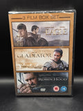 3 Film DVD Box Set Eagle Gladiator Robin Hood  Brand New And Sealed