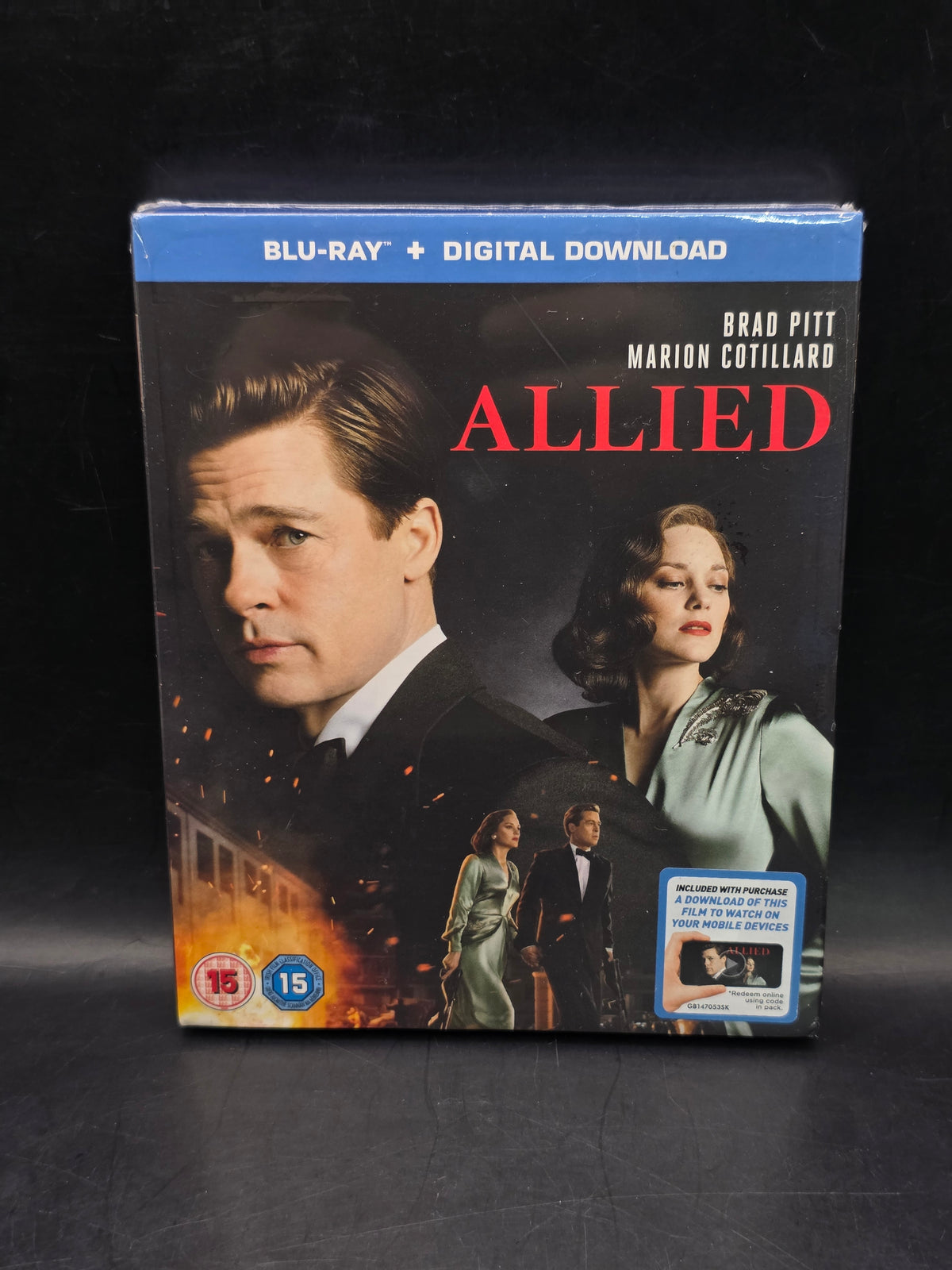 Allied Blu-ray DVD Brad Pitt ⭐️ Brand New & Sealed