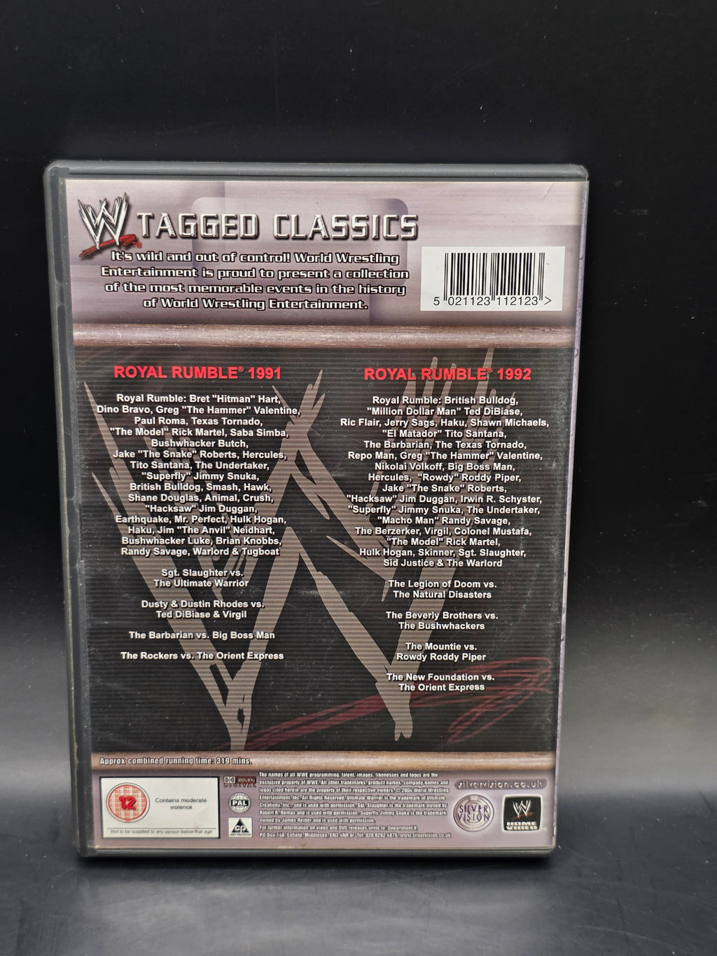 WWE Wrestling Tagged Classics - Royal Rumble 1991 & 1992 DVD WWF Silver Vision