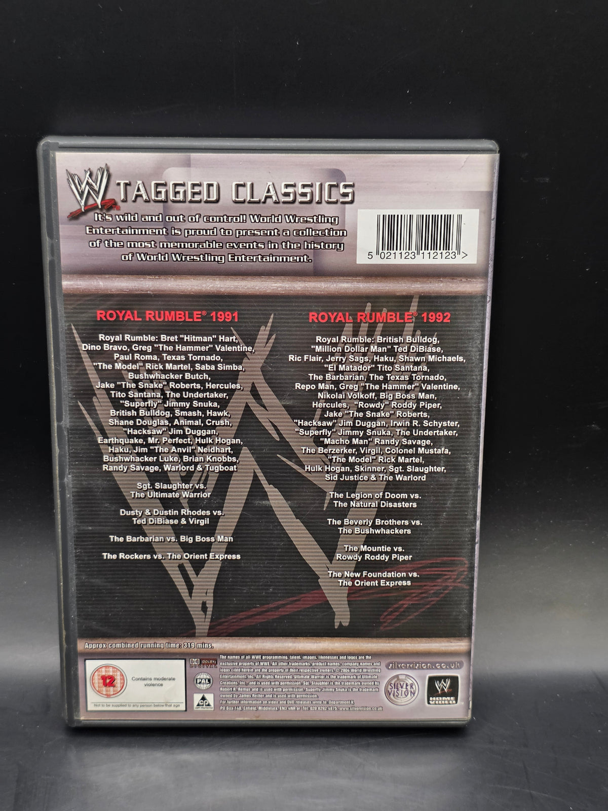 WWE Wrestling Tagged Classics - Royal Rumble 1991 & 1992 DVD WWF Silver Vision