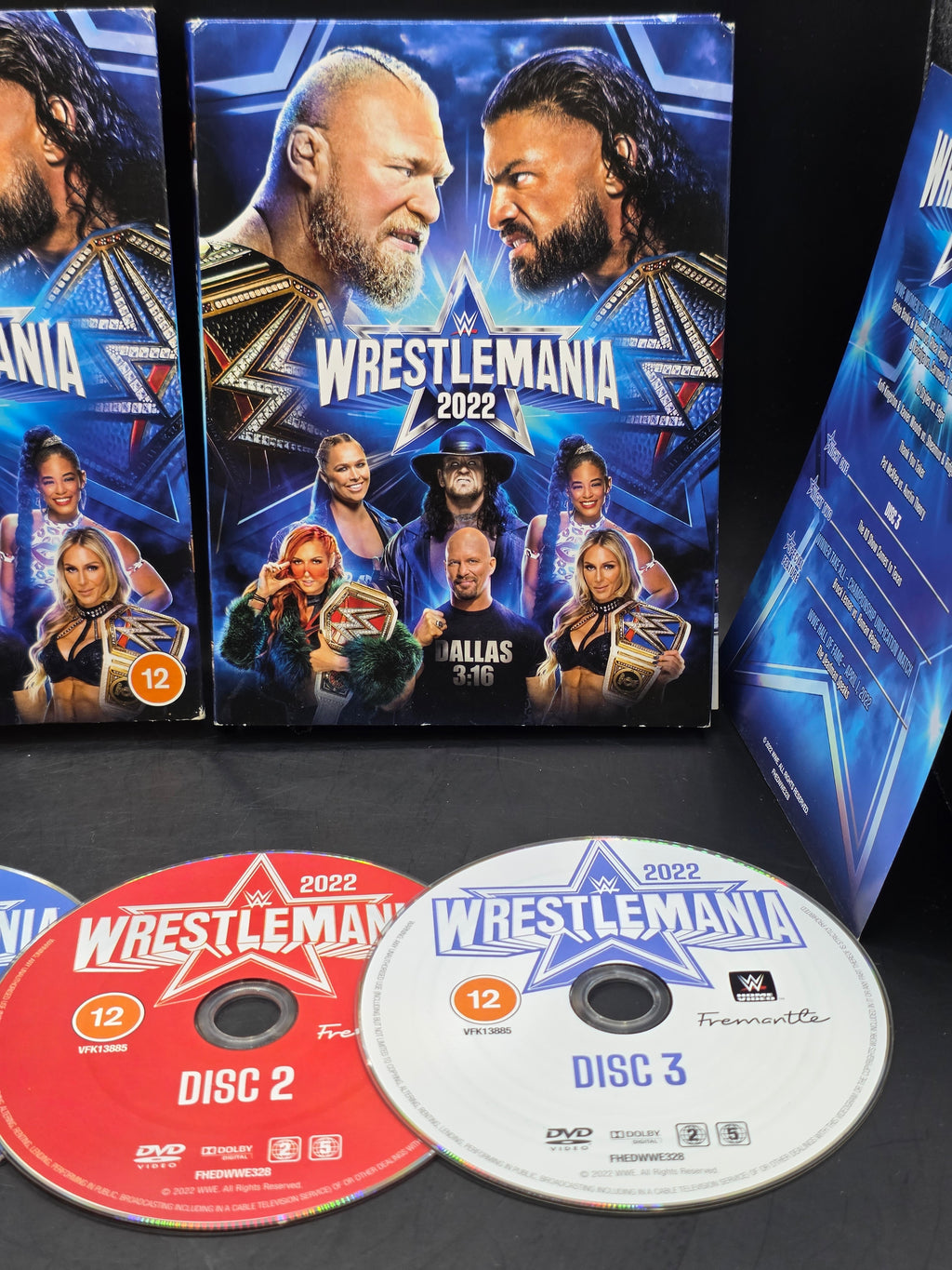 WWE WrestleMania 2022 3-Disc Set DVD Region 2