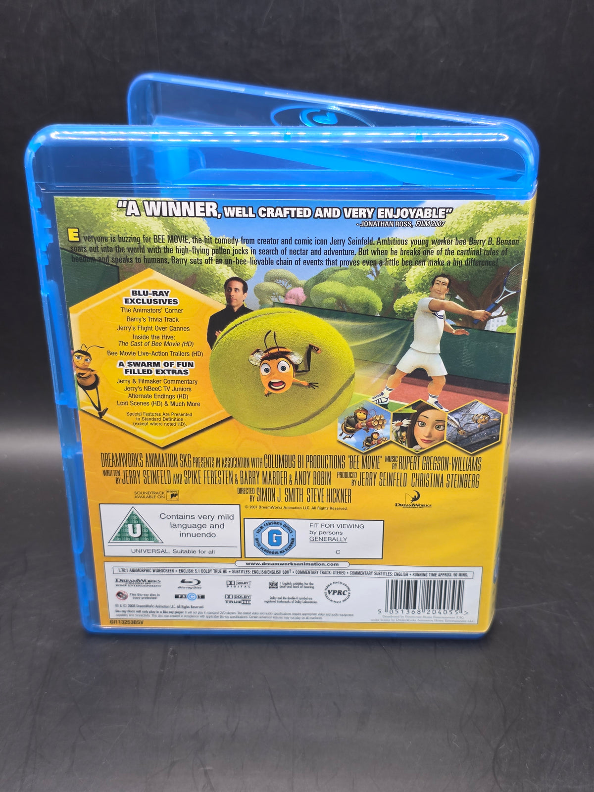 BEE MOVIE.  - BLU-RAY FILM. ANIMATION. (2008)