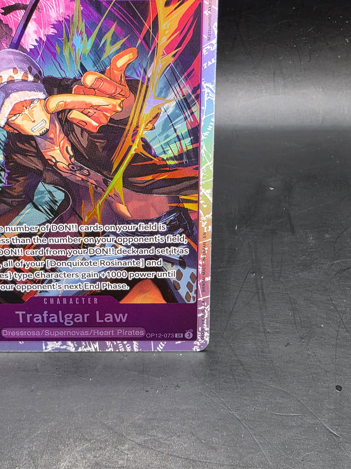 One Piece - OP12-073 Trafalgar Law - Super Rare English MINT