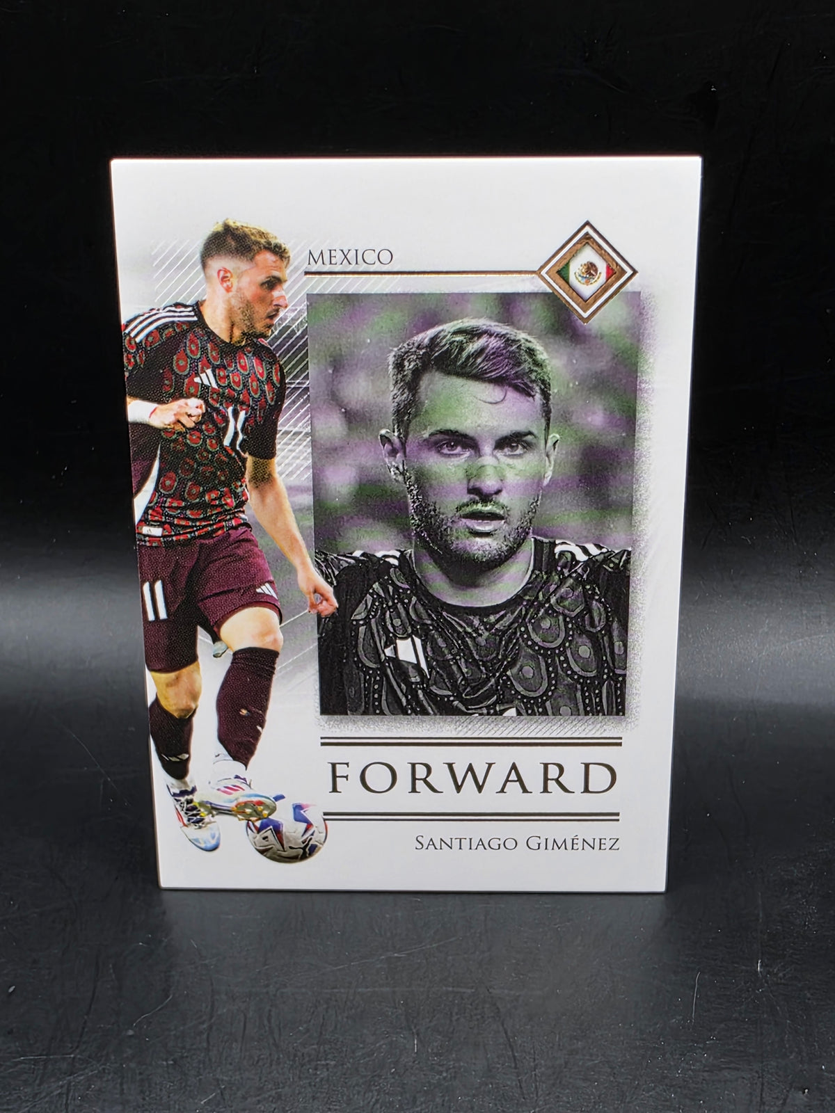 Futera Unique 2025 Santiago Gimenez Parallel Mexico AC Milan #066