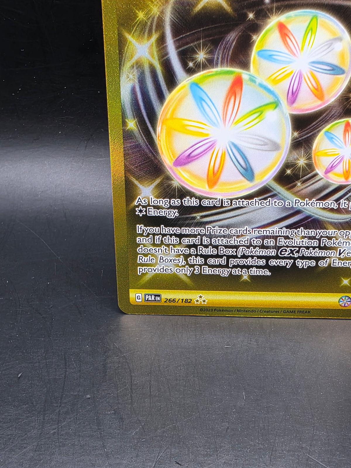 Pokémon TCG Card Reversal Energy 266/182 Paradox Rift Hyper Rare 2023