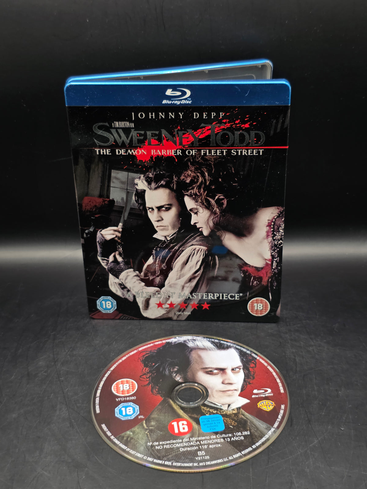 Sweeney Todd Blu Ray Steelbook