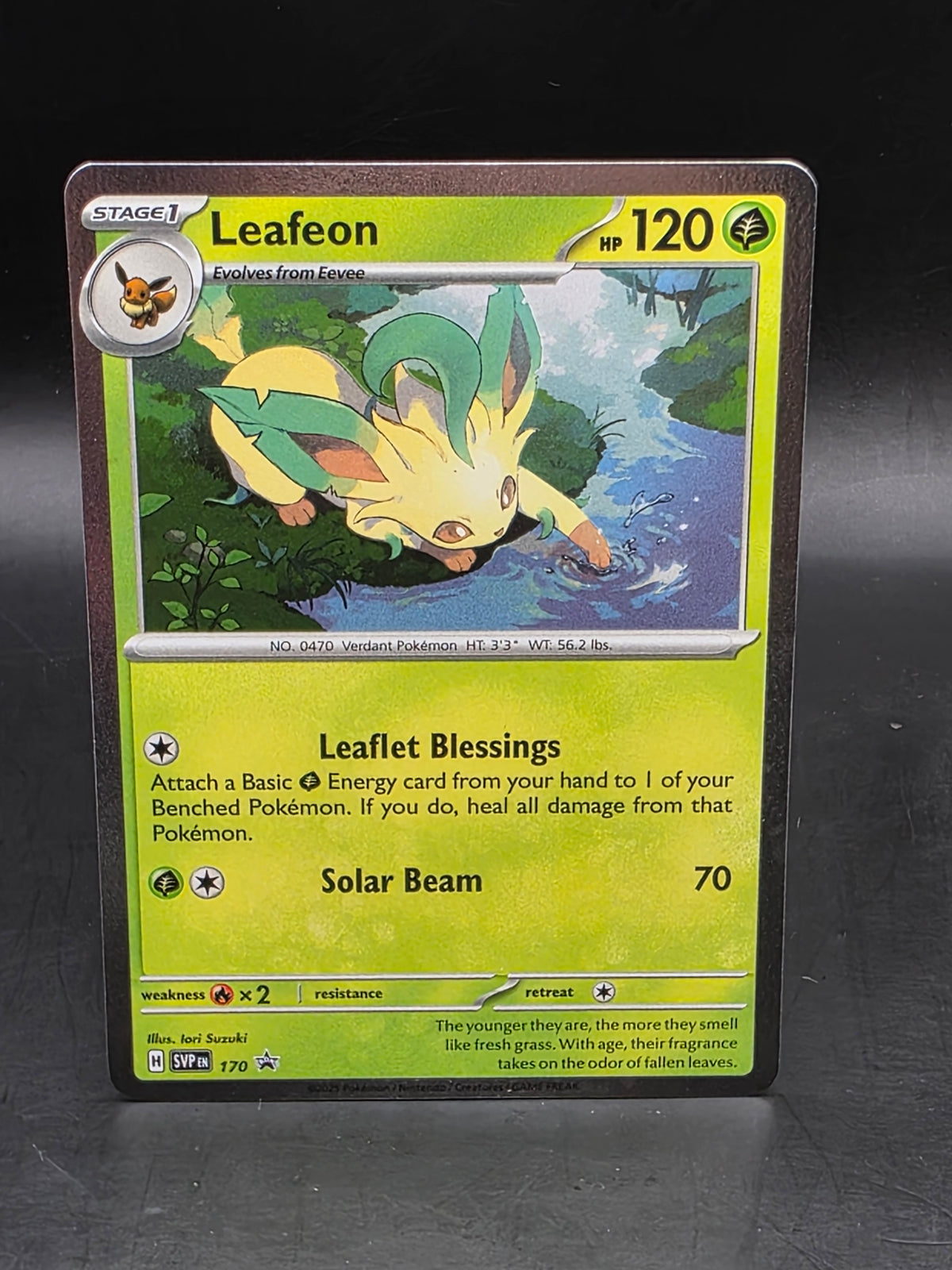 Leafeon SVP170 Scarlet & Violet Prismatic Evolutions Holo Promo Pokemon Card