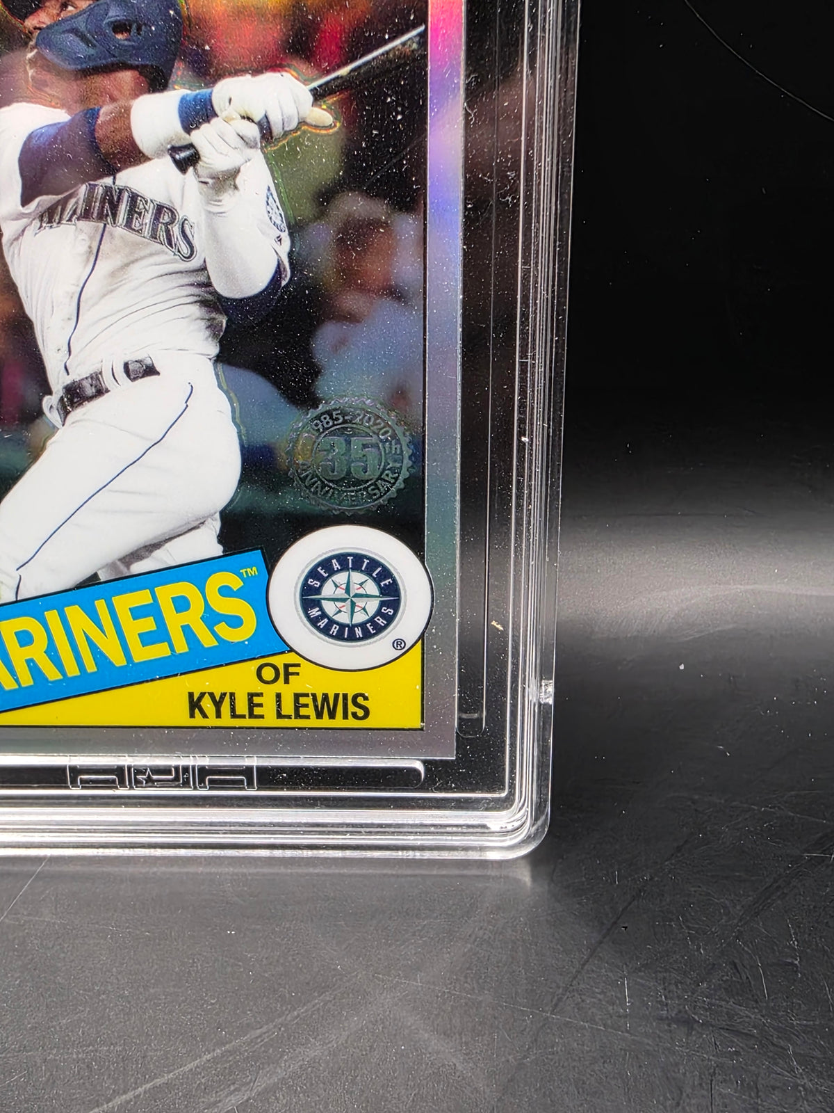 2020 Topps Chrome 35th anniversary Kyle Lewis rookie (Mariners) #85TC-22 HGR GRADED 9.5 GEM MINT