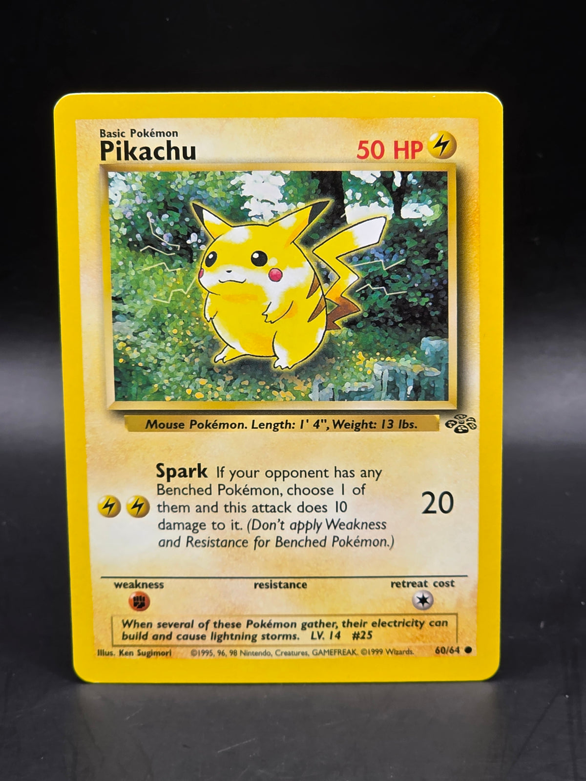 1999 Pokemon TCG Jungle Pikachu - 60/64 - Lightly Played