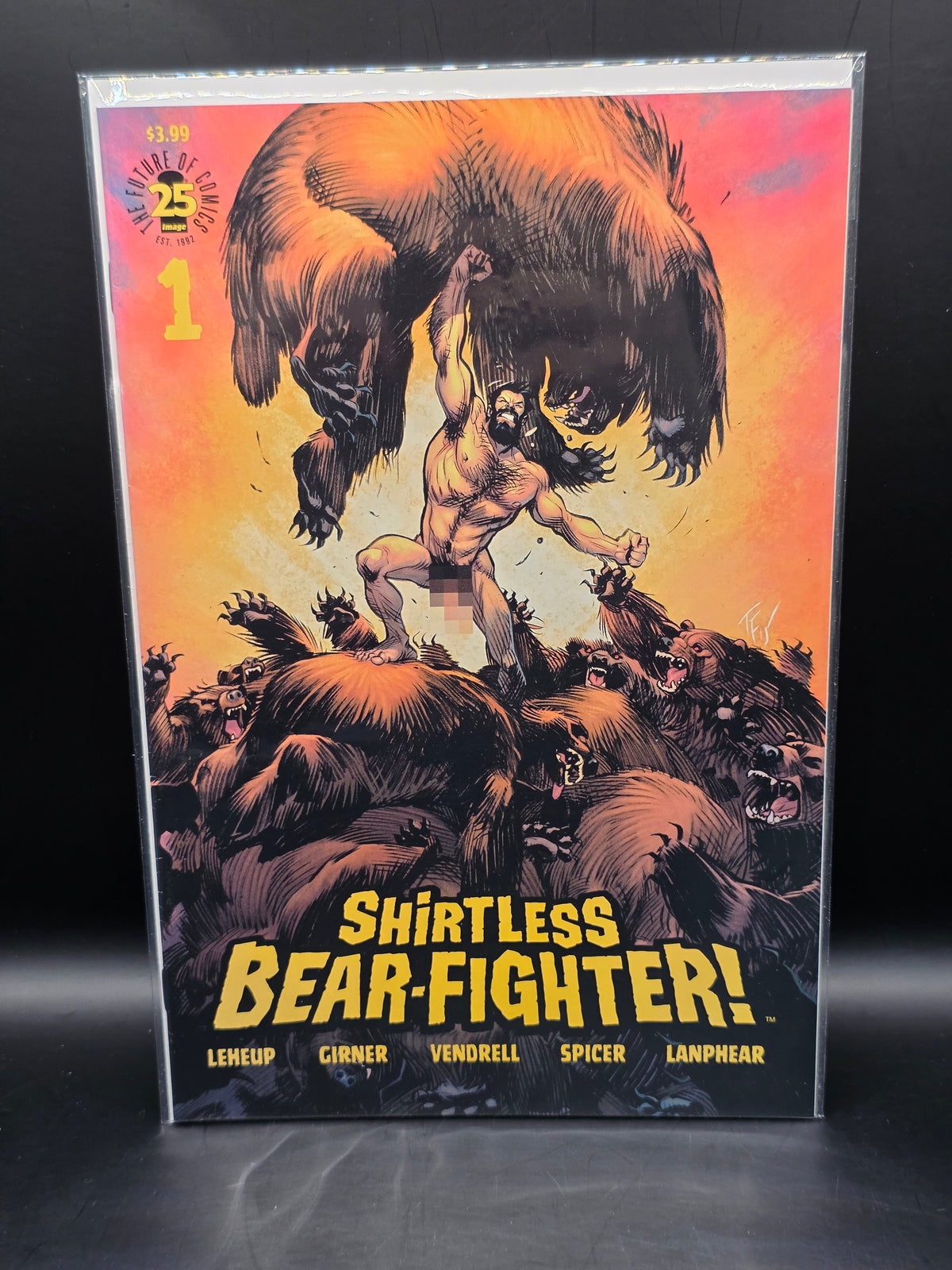 Shirtless Bear-Fighter  2017 1D Fowler 1:25 Variant Retailer Incentive- 1st App.