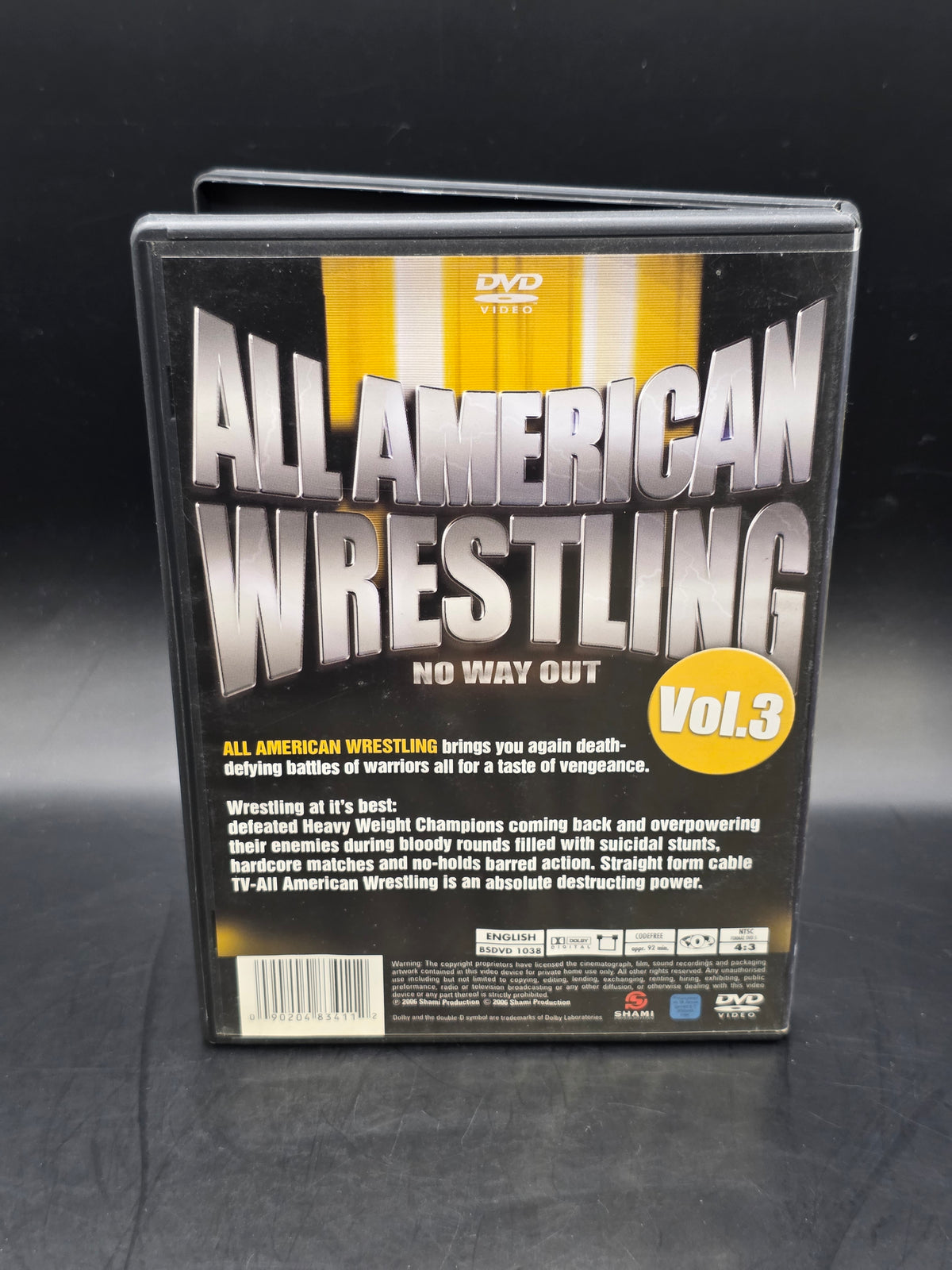 DVD All American Wrestling Vol. 3 No Way Out WWF WWE WCW TNA ECW ROH DWA USWA