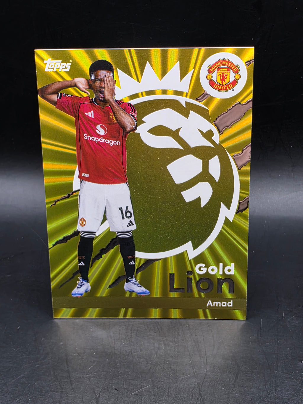 Topps Card Premier League 2026 Amad Gold Lion Man Utd