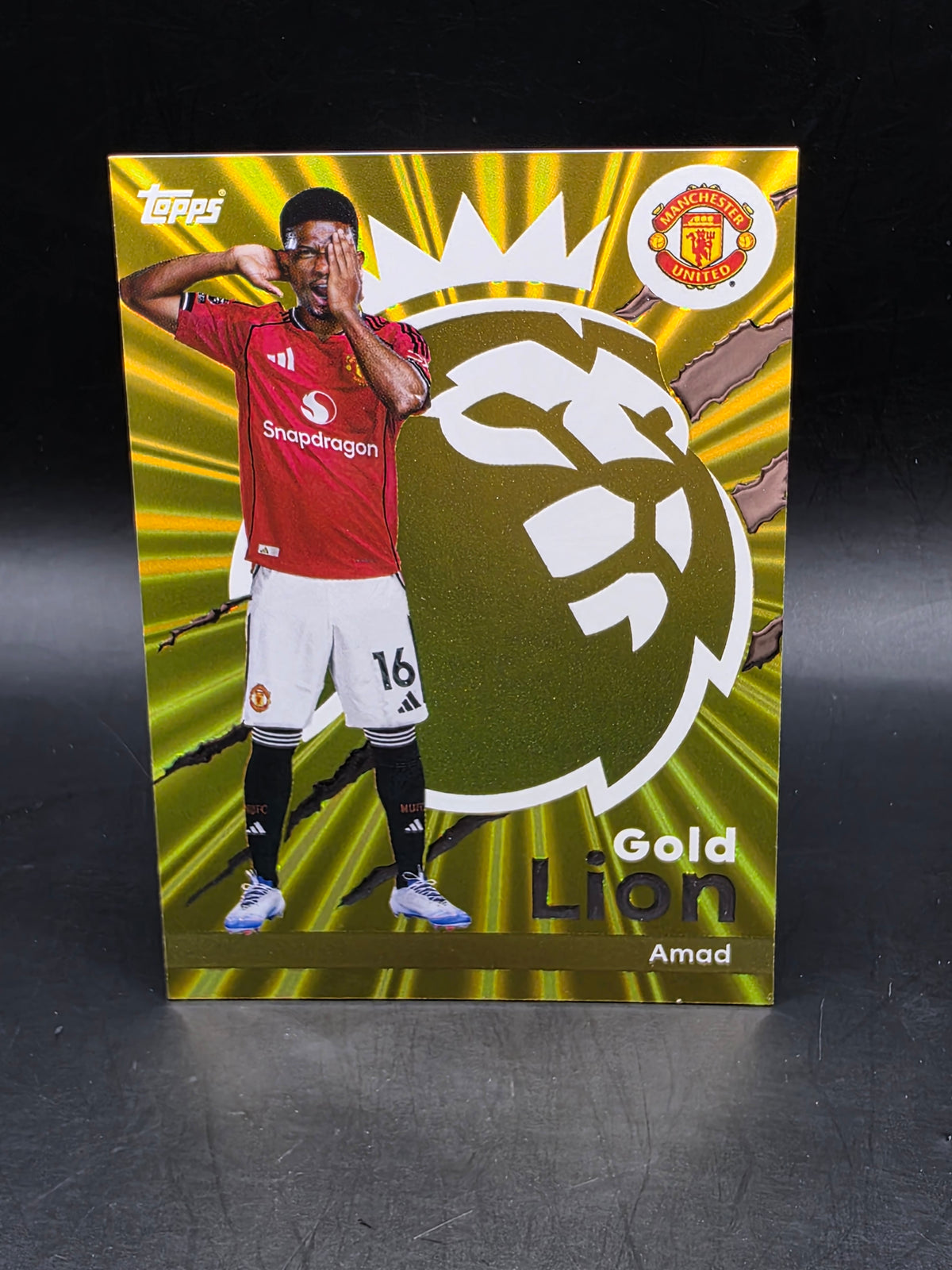 Topps Card Premier League 2026 Amad Gold Lion Man Utd