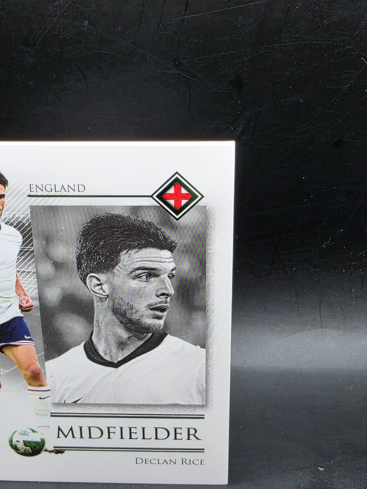 Declan Rice 2025 Futera Unique Green /20 #055 Arsenal England World Cup