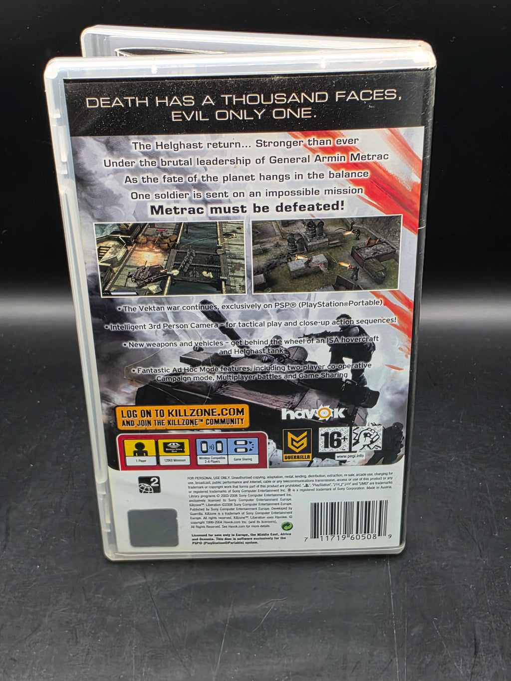 Killzone Liberation Sony PSP Complete With Manual