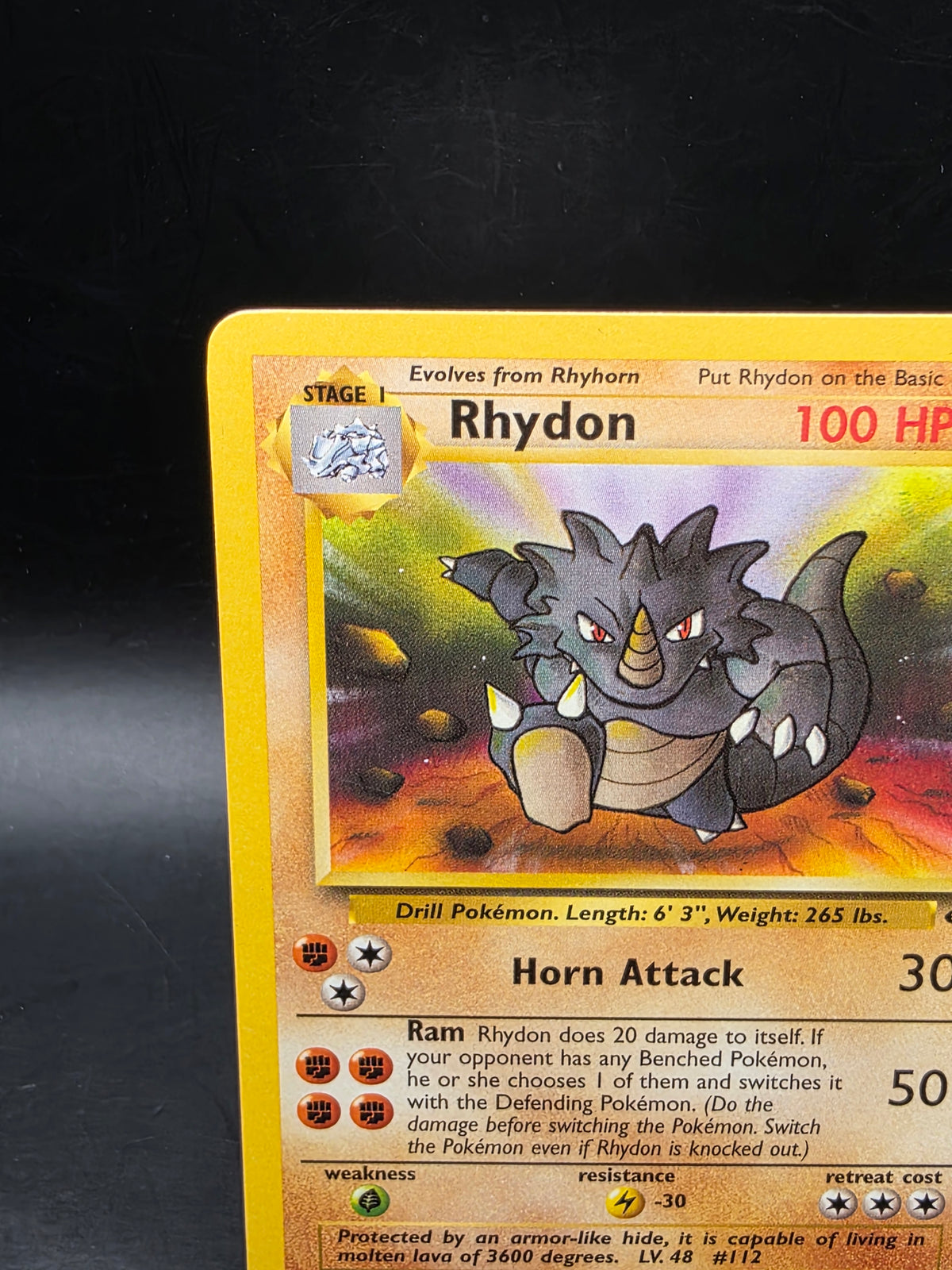 Rhydon 59/130 Uncommon Base Set 2 Pokemon Lightly Played