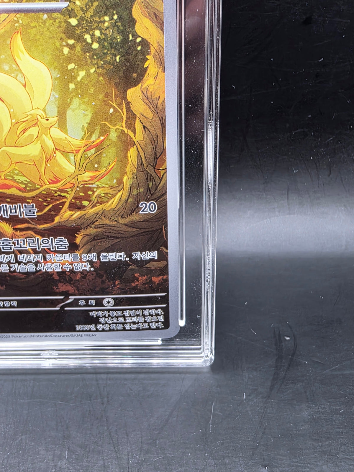 Pokémon Korean Ninetales AR 110/108 Ruler Of The Black Flame Ace 10
