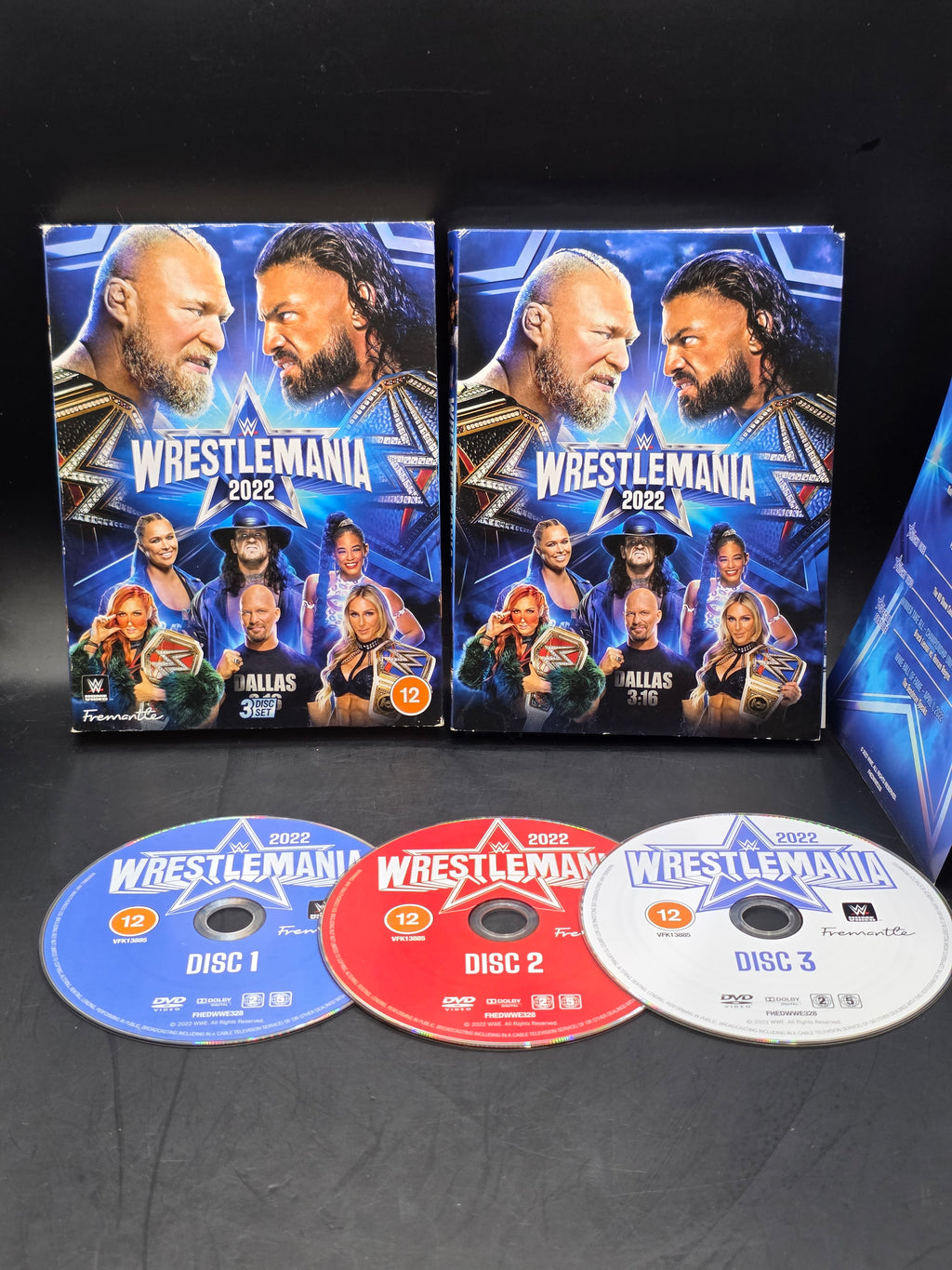 WWE WrestleMania 2022 3-Disc Set DVD Region 2
