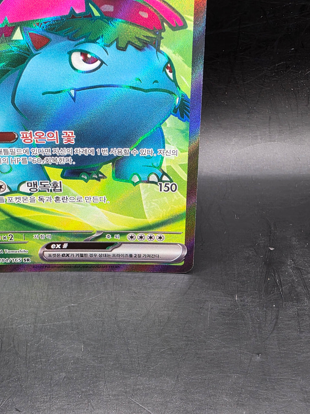 Pokémon TCG Venusaur ex Korean Full Art Holo SR 184/165 340HP