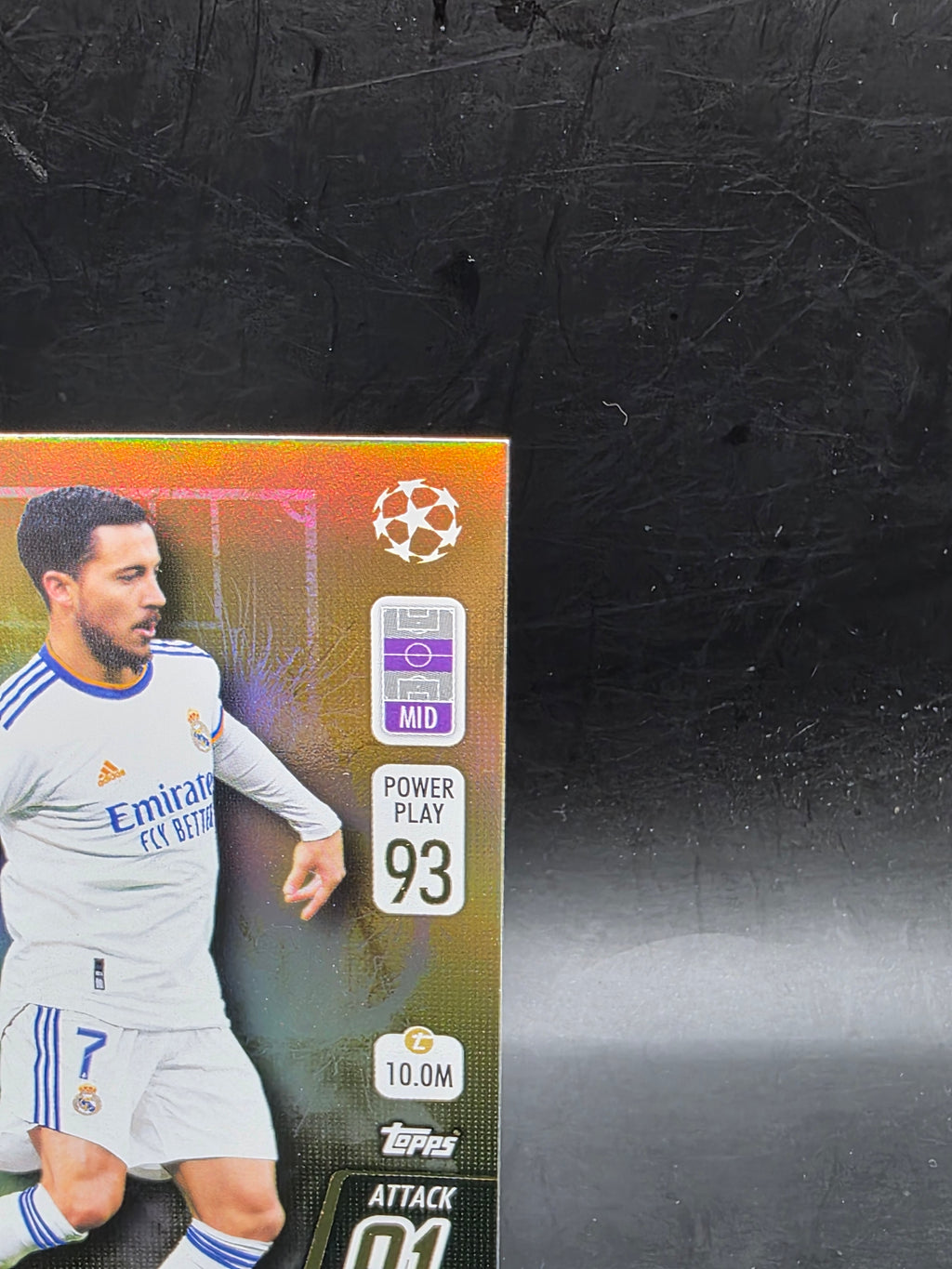 Match Attax 2021/22 Eden Hazard Limited Edition Real Madrid Foil Shiny Card LE26