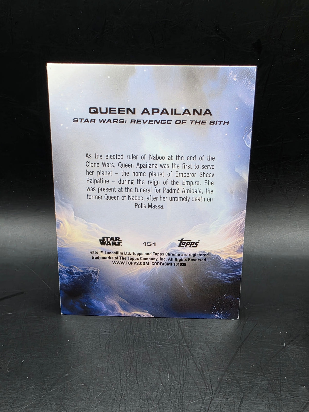 Queen Apailana Topps Chrome Star Wars 2025 Base #151