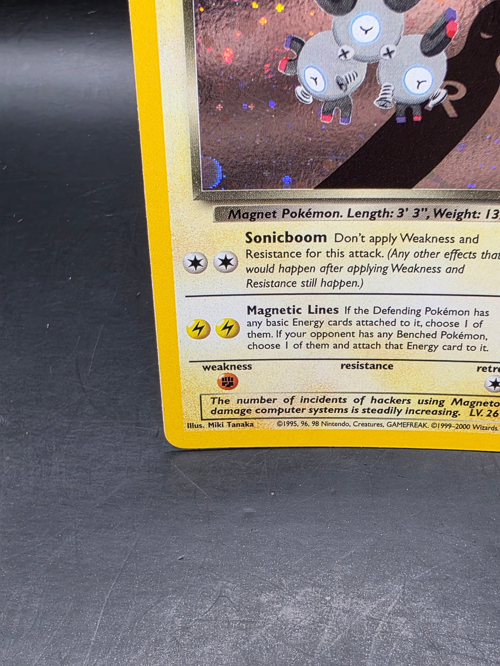 Pokemon TCG Dark Magneton 11/82 Team Rocket Holo Rare HP Condition