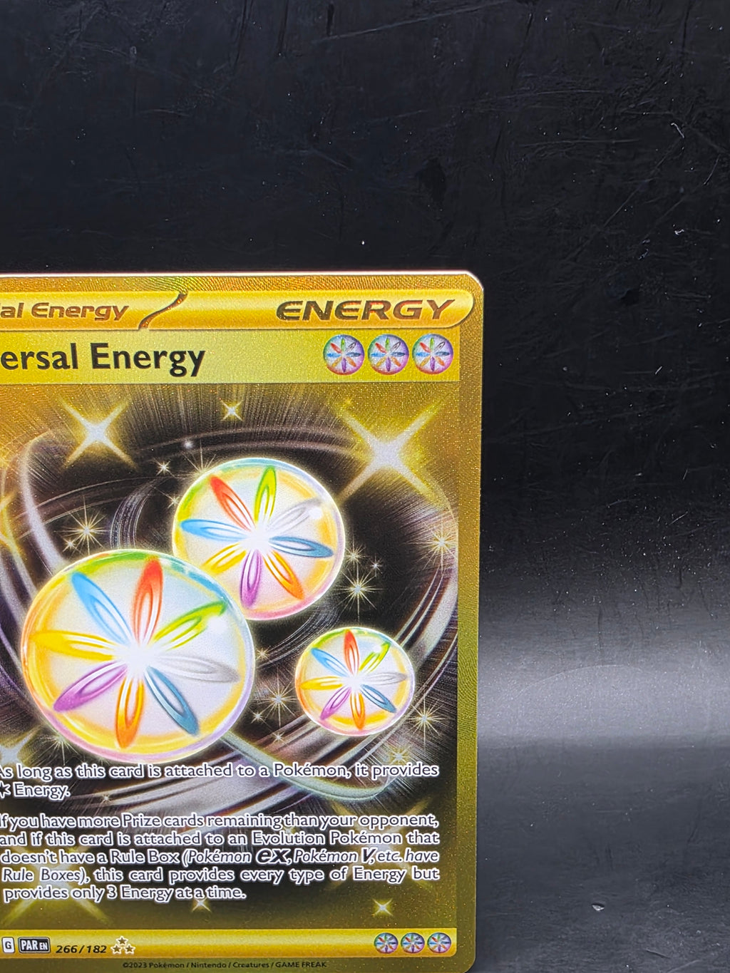 Pokémon TCG Card Reversal Energy 266/182 Paradox Rift Hyper Rare 2023